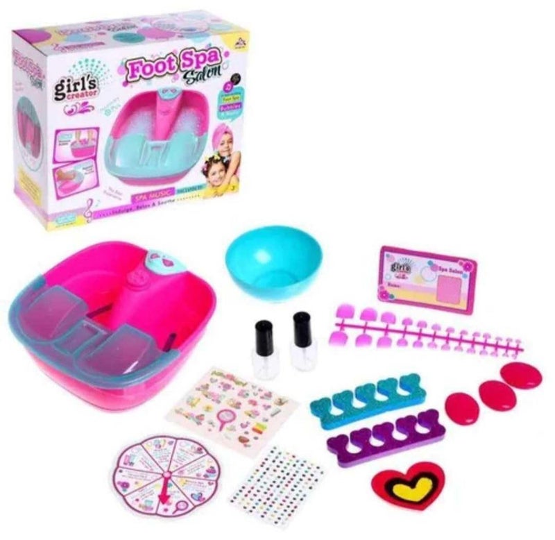 Braintastic Foot Spa Sets for Girls ,DIY Manicure and Pedicure Set with Foot Care Kit Perfect with Nail Kit for Kids -5-12 Years - Image 5