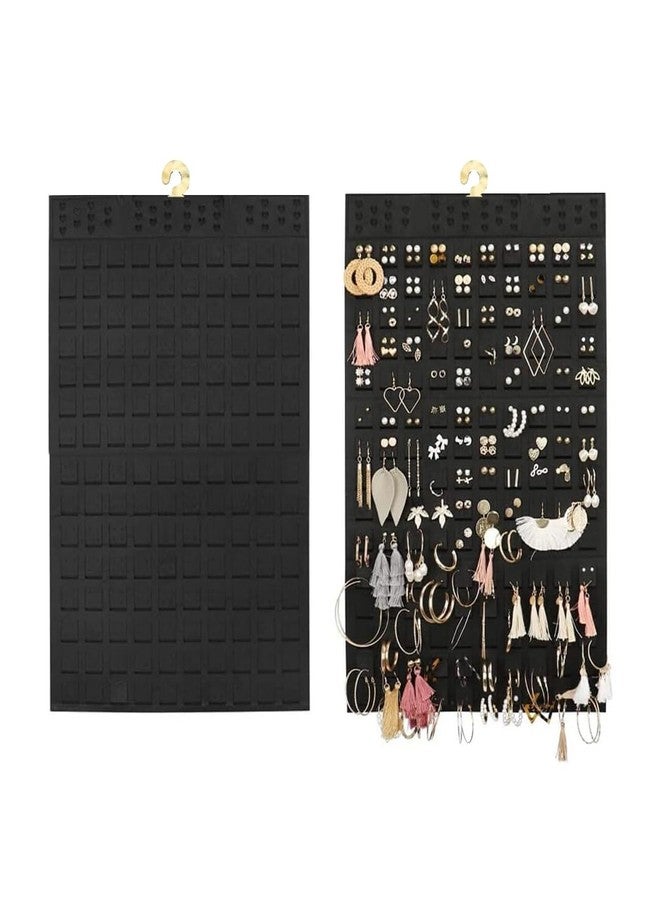 Incrizma Hanging Earrings Organizer, Earring Holder, Holds Up To 300 Pairs,Hanging Organizer for Women Girls (Standard Size 22.5 * 13.6 inches, Black) - Image 1