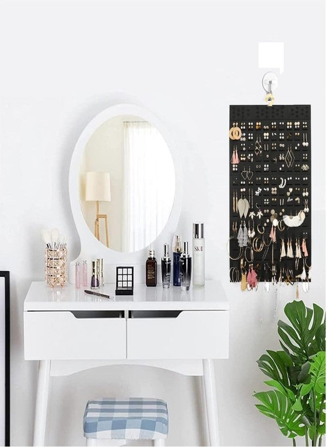 Incrizma Hanging Earrings Organizer, Earring Holder, Holds Up To 300 Pairs,Hanging Organizer for Women Girls (Standard Size 22.5 * 13.6 inches, Black) - Image 5