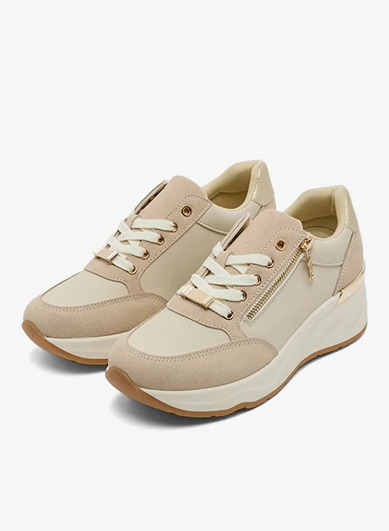 أر أند بي Color Block Mid Top Sneakers