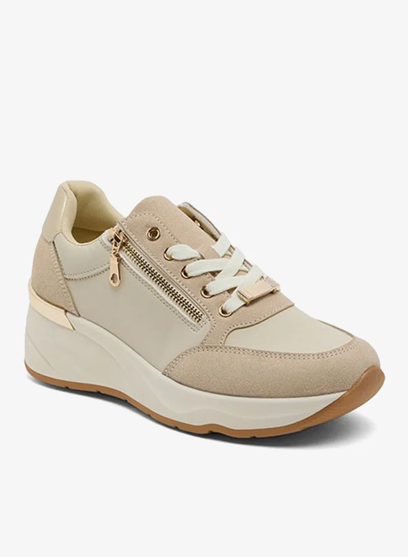 أر أند بي Color Block Mid Top Sneakers