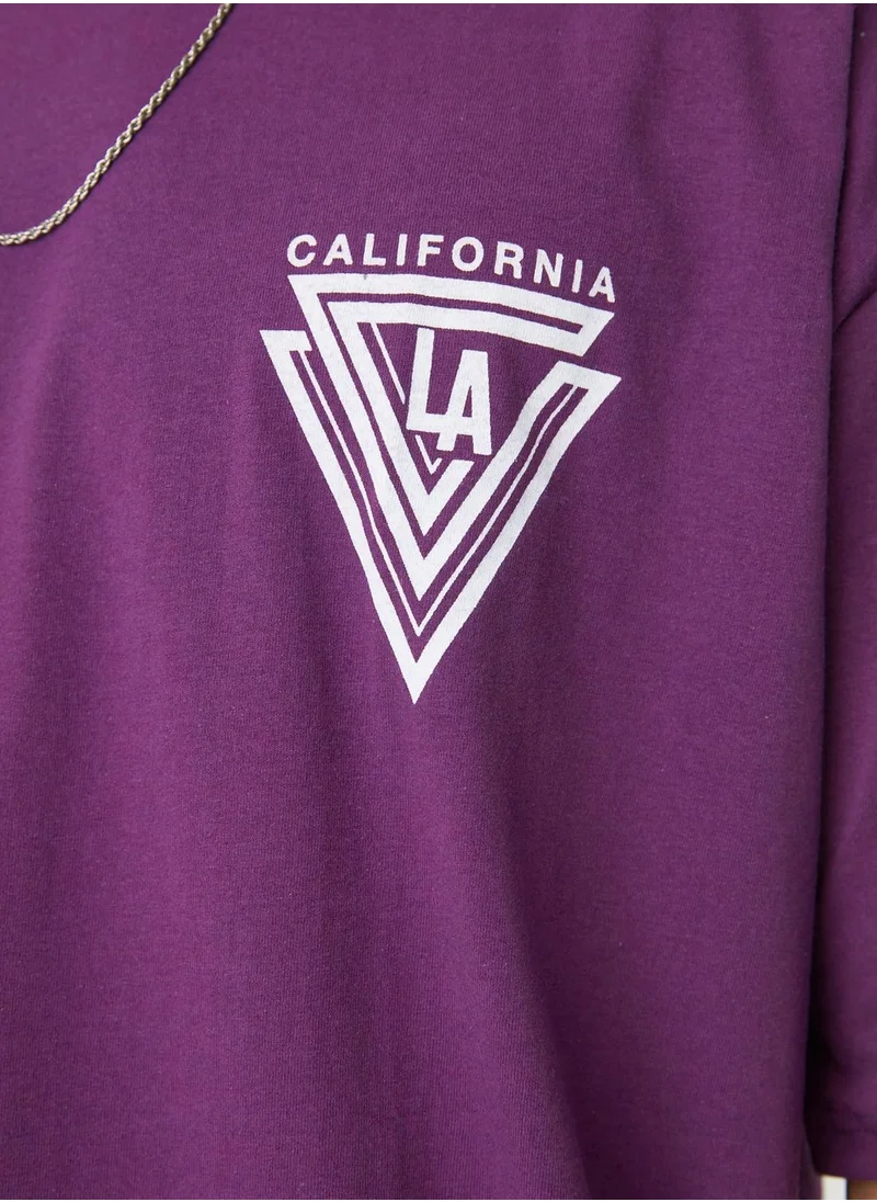 trendyol California Crew Neck T-Shirt