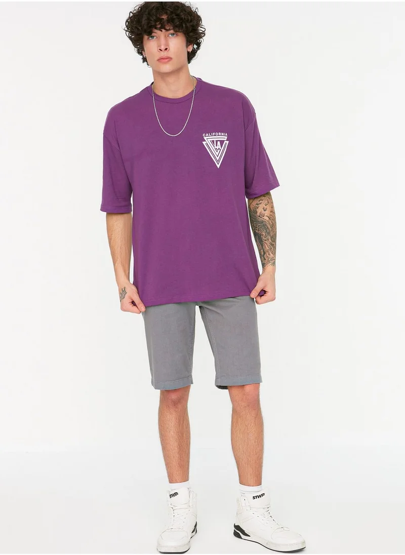 trendyol California Crew Neck T-Shirt