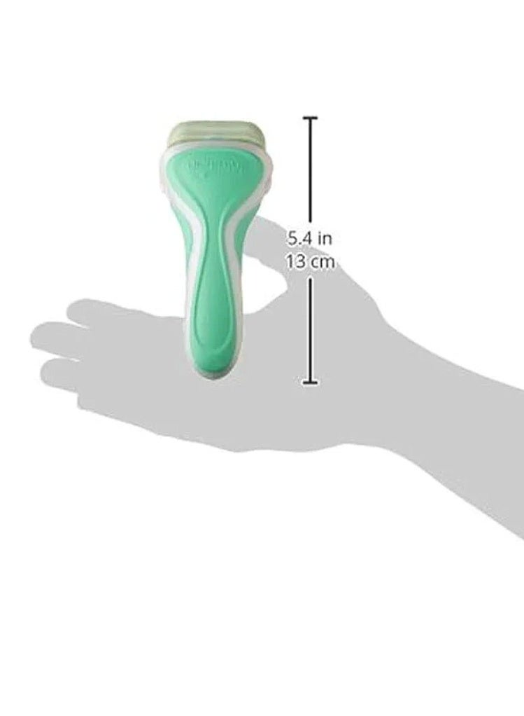 شيك ماكينة حلاقة إنتويشن للعناية بالبشرة الحساسة مع مجموعة شفرات أخضر 10جرام - Image 3