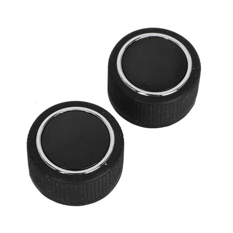 LECWOF Rear Radio Audio Volume Control Knob Dial Tuner Premium Replacement Kit Button Cover Covering Caps Fit For Chevy Chevrolet Silverado 0713 GMC Cadillac 22912547 2pcs
