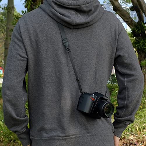 VKO Camera Strap, Quick Release Slim Camera Neck Shoulder Strap for Mirrorless Cameras Black - Image 4