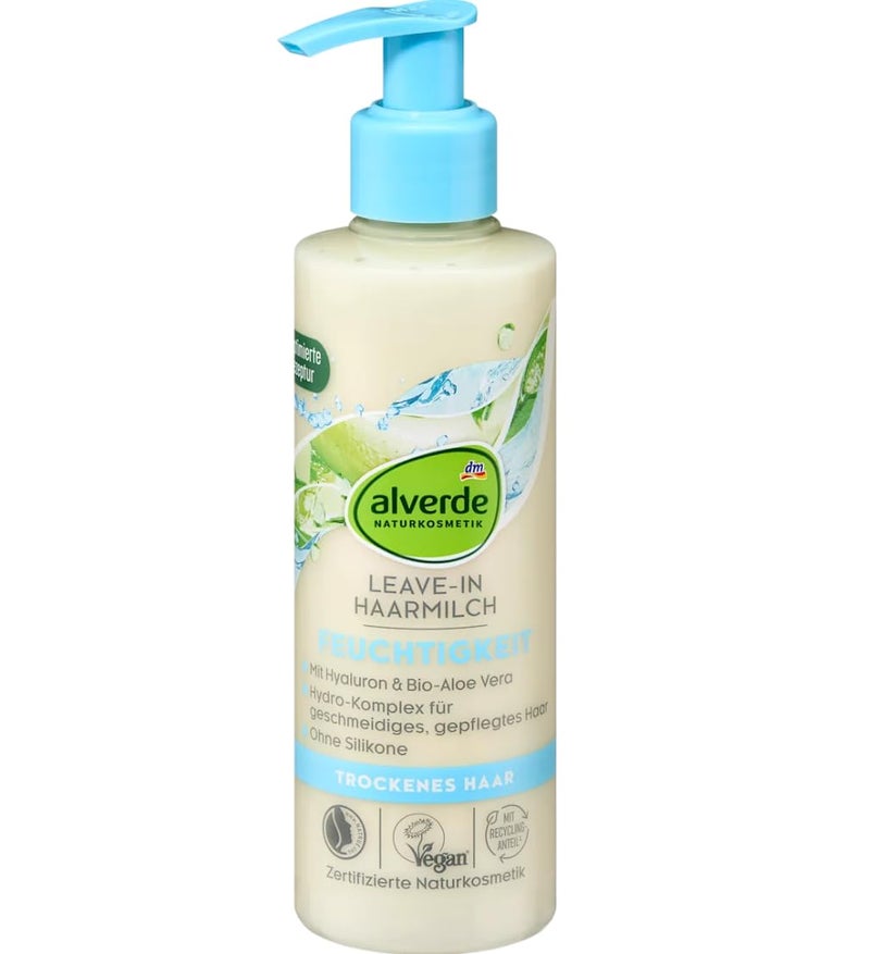 alverde Natural Cosmetics Hair Milk Moisture Aloe Vera & Hyaluron, 200 ml