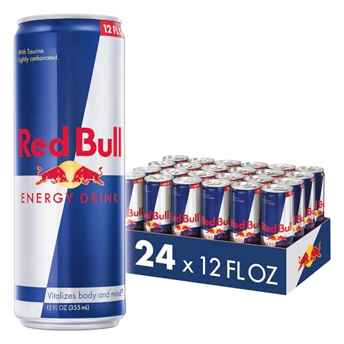 Red Bull Energy Drink with 114mg Caffeine plus Taurine & B Vitamins, 12 Fl Oz, Pack of 24 Cans - Image 1