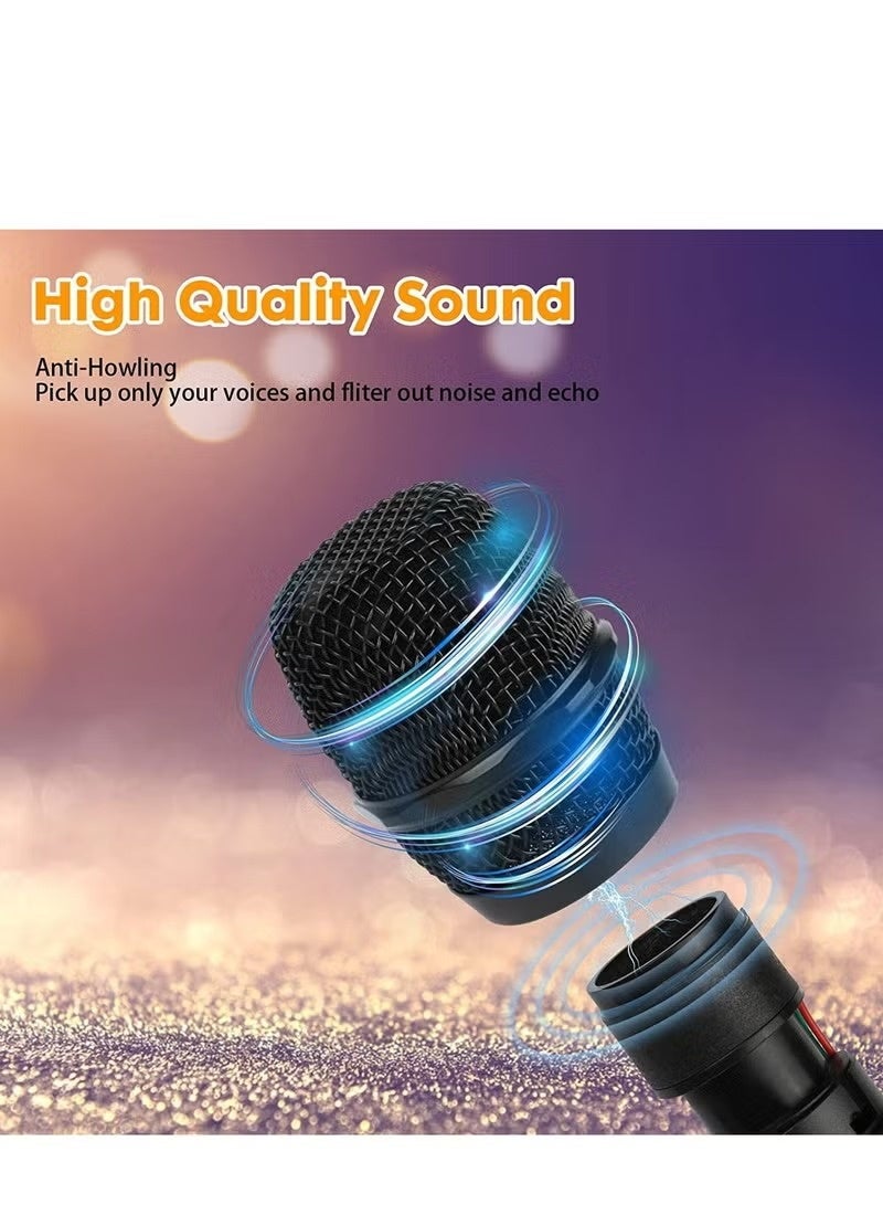 1. Dual Wireless Handheld Microphone Set with Receiver – Unidirectional Mics for Events - Image 5