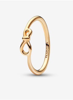 Pandora Violet Pandora Moments 14k Gold-plated Infinity Knot Ring for Women 168898C00  - Image 1