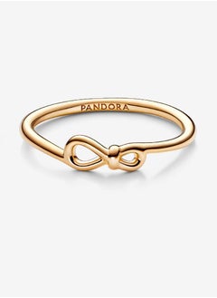 Pandora Violet Pandora Moments 14k Gold-plated Infinity Knot Ring for Women 168898C00  - Image 4