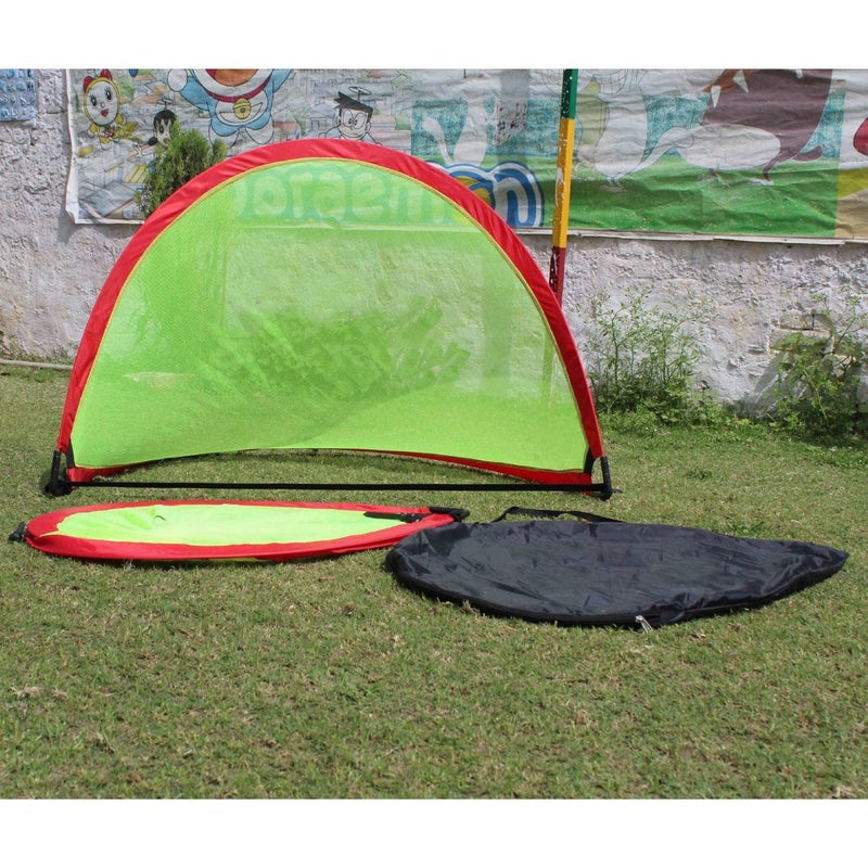 ROXAN Model Pop Up Goal Pair Portable Soccer Goals with Carry Bag Long Life Durable Frame Quick Setup Easy Fold (Color May Vary) - Image 4