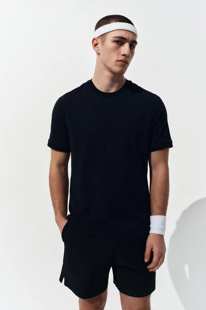 H&M  Regular Fit Sports T-shirt with DryMove™ for Men | Best Price UAE