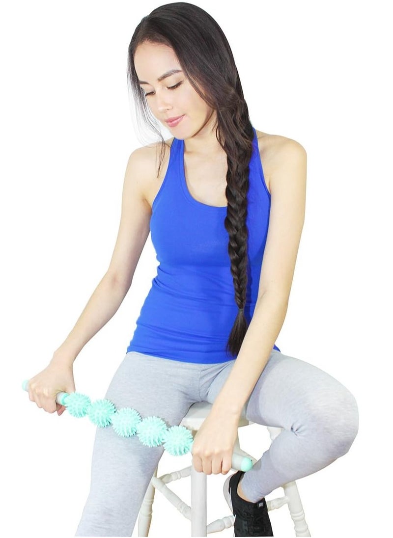 Generic - Fascia Release Cellulite Blasting Remover Muscle Roller Massage Stick, Deep Tissue Tight Fascia Massager Trigger Point Fat Blast Pain Relief Myofascial Release with 5 Balls for Men and Women - Image 1