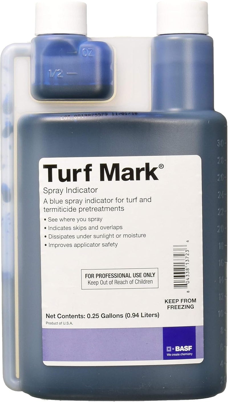 BASF Turf Mark Blue Spray Indicator - 32oz Non-Toxic Turf and Termiticide Pretreatment - Image 1