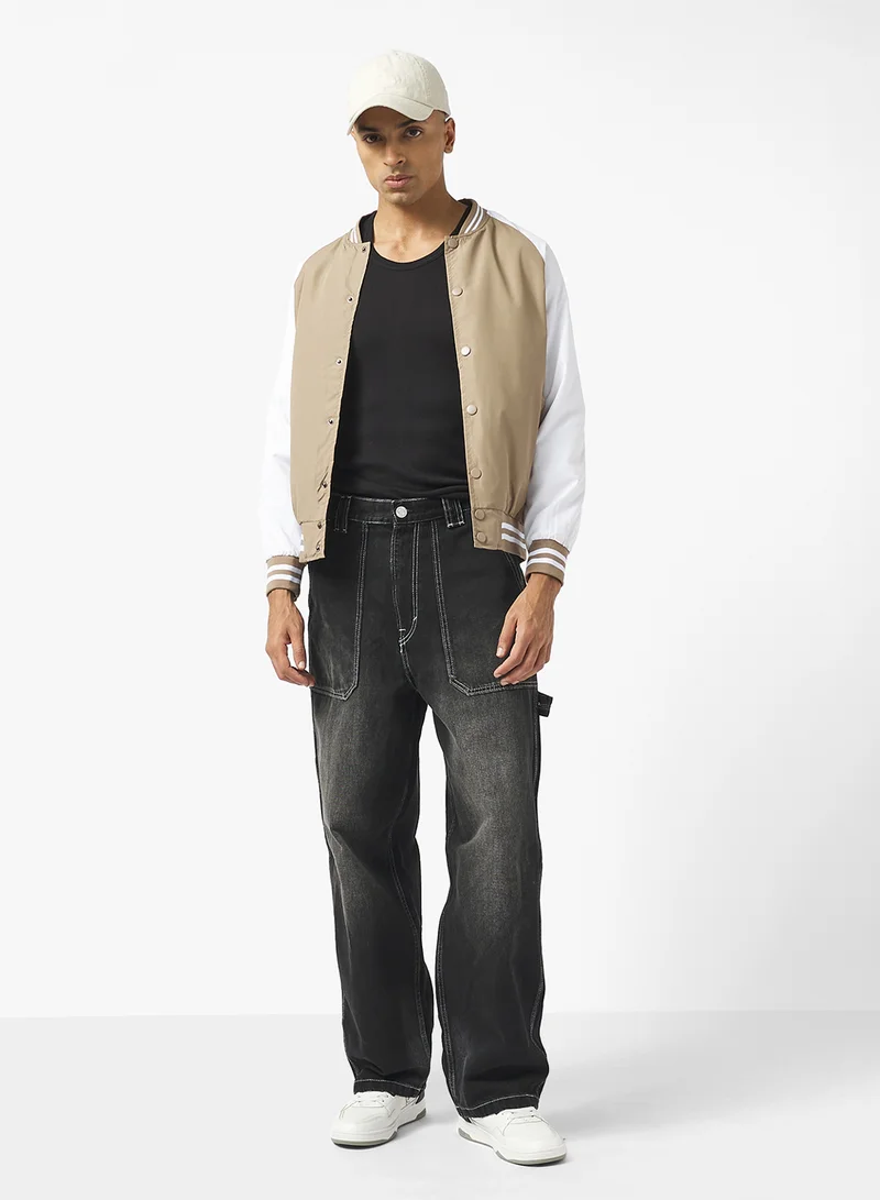 BRAVE SOUL Varsity Bomber Jacket