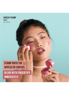 KAJA Blush - Cheeky Stamp | Gift, 7 Shades, Buildable & Blendable Shade with Heart-shaped Applicator, Rosy Finish, 02 Saucy, 0.17 Oz  - Image 5