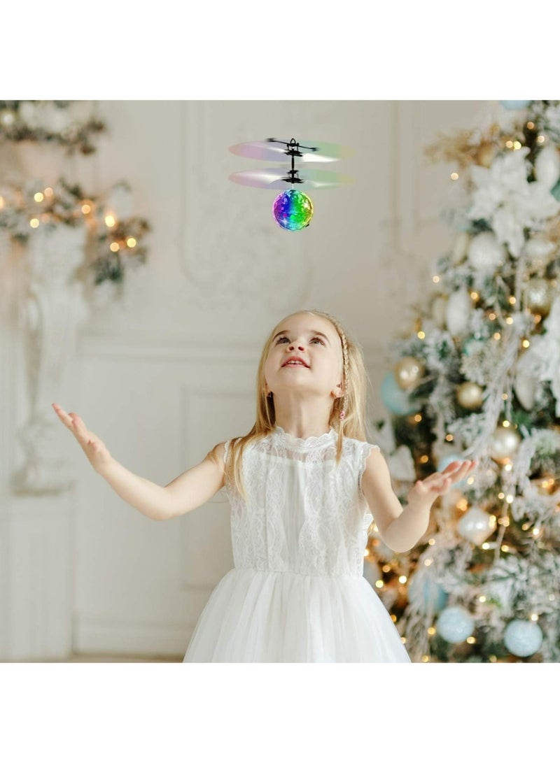 YOUGE Flying Toy Ball Infrared Induction RC Flying Toy Built-in LED Light Disco Helicopter Shining Colorful Flying Drone Indoor and Outdoor Games Toys for 6 7 8 9 10 Year Old Boys and Girls - Image 5