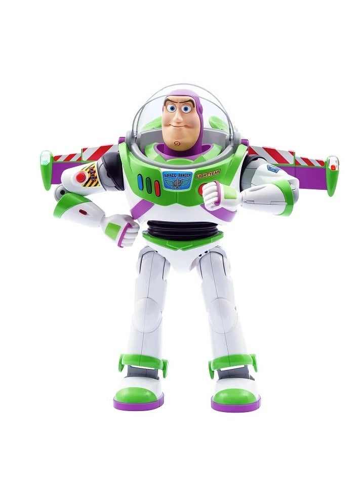 Disney Toy Story 3 Buzz Lightyear Action Figure 12 Inch Posable Space Ranger Toy with Classic Suit Durable Plastic Build Movie-Inspired Design for Kids Imaginative Play Collectors - Image 5