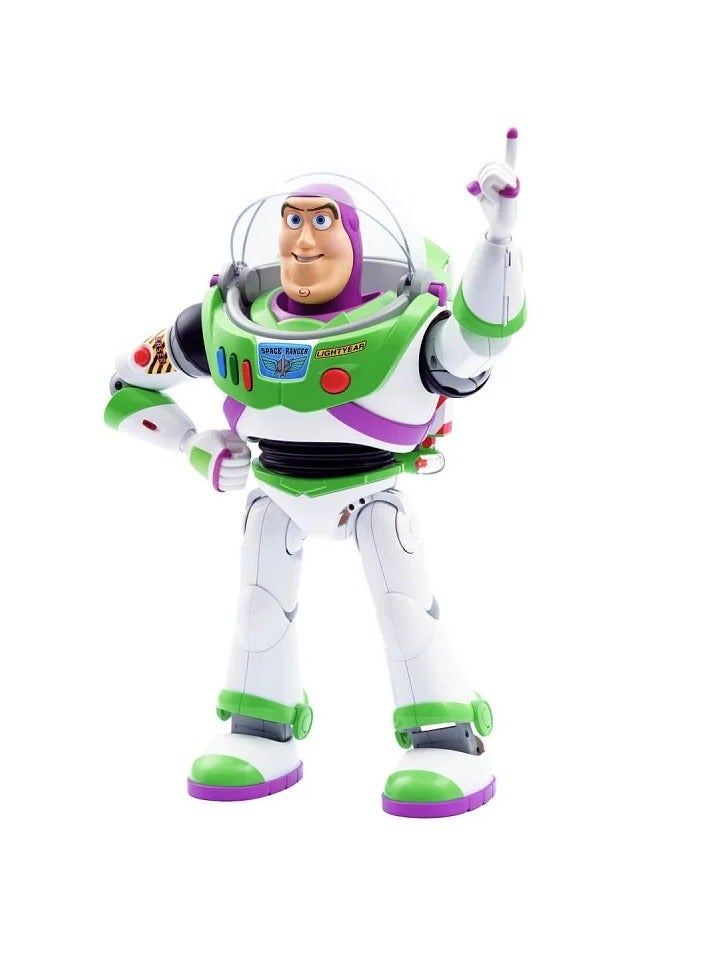 Disney Toy Story 3 Buzz Lightyear Action Figure 12 Inch Posable Space Ranger Toy with Classic Suit Durable Plastic Build Movie-Inspired Design for Kids Imaginative Play Collectors - Image 1