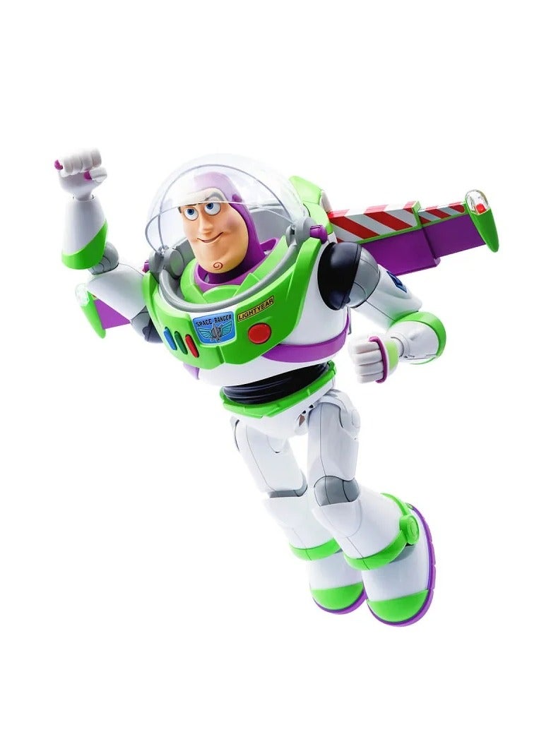 Disney Toy Story 3 Buzz Lightyear Action Figure 12 Inch Posable Space Ranger Toy with Classic Suit Durable Plastic Build Movie-Inspired Design for Kids Imaginative Play Collectors - Image 2