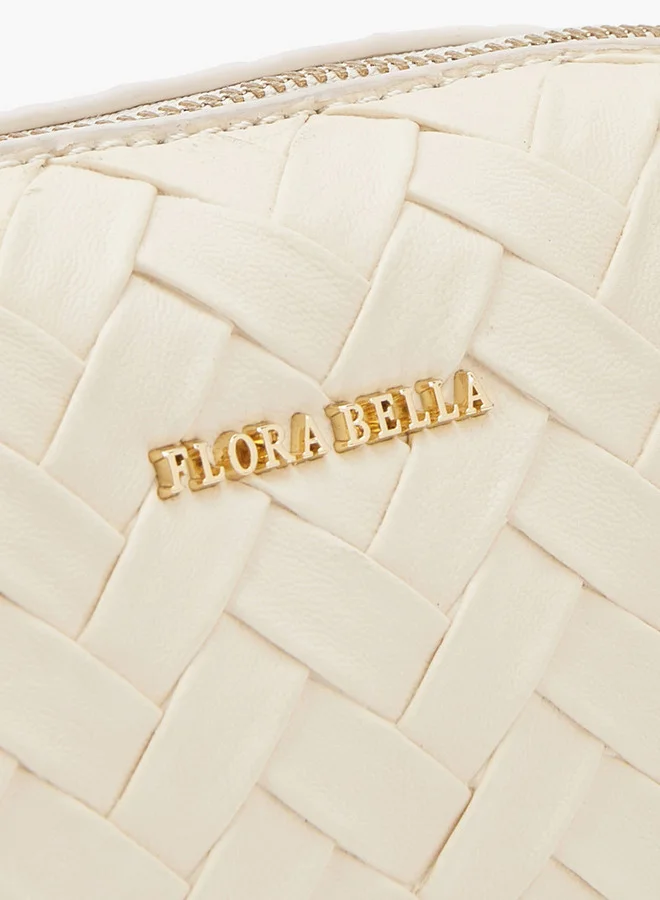 Flora Bella By Shoexpress Textured Crossbody Bag with Sling Handle and Zip Closure
