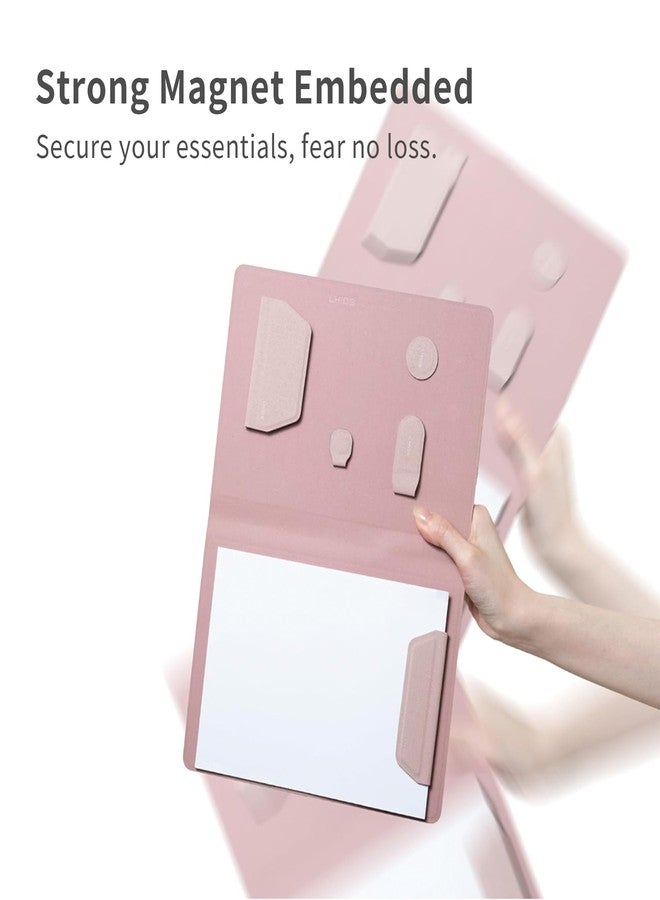 LHiDS Creative Magnetic Business Portfolio Lite Resume Padfolio Organizer with Clipboard, Paper Clip, Writing Pad, Pen/Card Holder, Magnetic Closure for Work, School and More (Sky Blue, A5) - Image 3