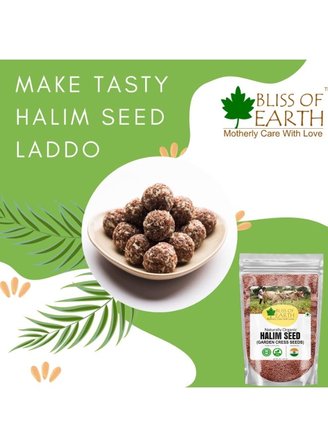 Bliss of Earth Halim Seeds 200g (Pack of 2)| Garden Cress Seeds (Aliv Seeds) | Iron Rich Natural Superfood | Supports Energy, Hair Growth, Weight Loss, & Digestion | Edible Seeds for Daily Nutrition - Image 2