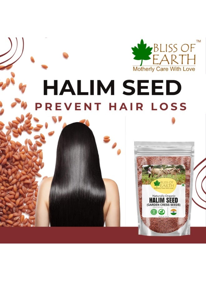 Bliss of Earth Halim Seeds 200g (Pack of 2)| Garden Cress Seeds (Aliv Seeds) | Iron Rich Natural Superfood | Supports Energy, Hair Growth, Weight Loss, & Digestion | Edible Seeds for Daily Nutrition - Image 5
