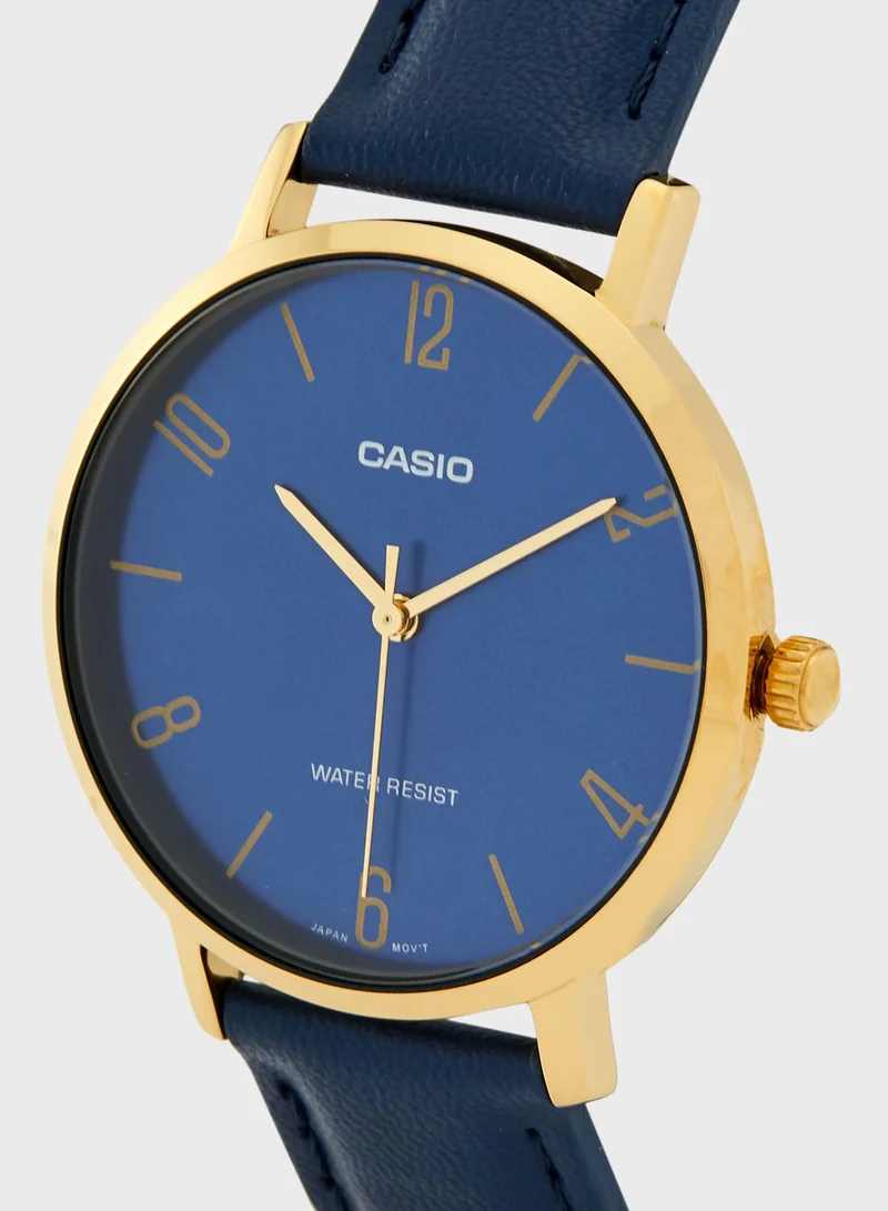 CASIO Ltp-Vt01Gl-2Budf Analog Watch