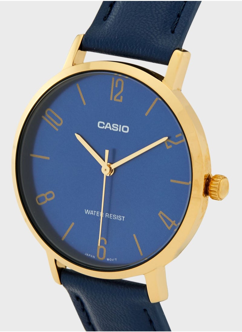CASIO - Ltp-Vt01Gl-2Budf Analog Watch - Image 1