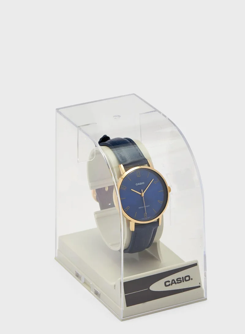 CASIO Ltp-Vt01Gl-2Budf Analog Watch