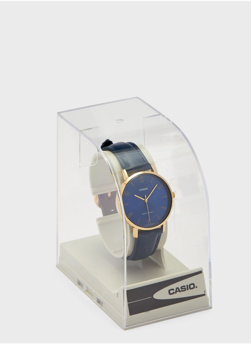 CASIO - Ltp-Vt01Gl-2Budf Analog Watch - Image 1