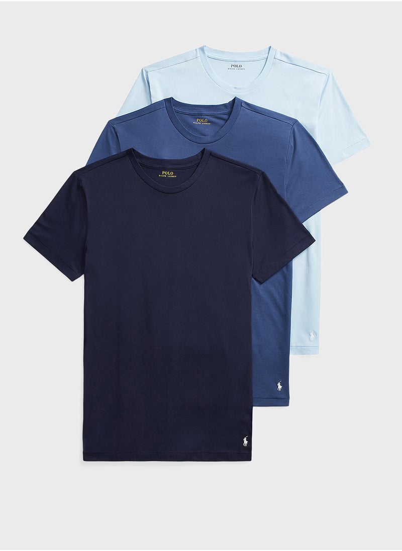 POLO RALPH LAUREN - 3 Pack Assorted Crew Neck T-Shirt - Image 1