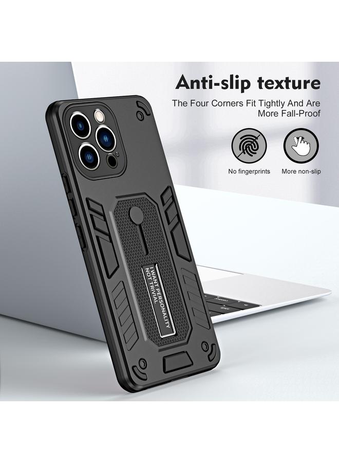 زبون حافظة هاتف لهاتف iPhone 13 Pro Max Variety Brave Armor مع حلقة إصبع - Image 2