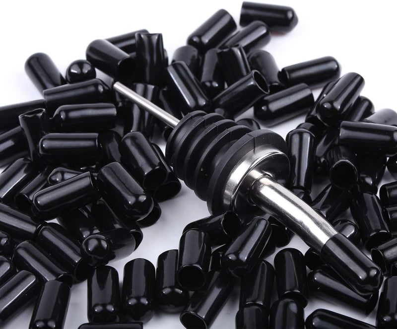LEGERM 100 Pcs Pourers Dust Covers Olive Oil Liquor Bottle Pour Spout Cover Rubber Caps (Not Include the Spout) - Image 5