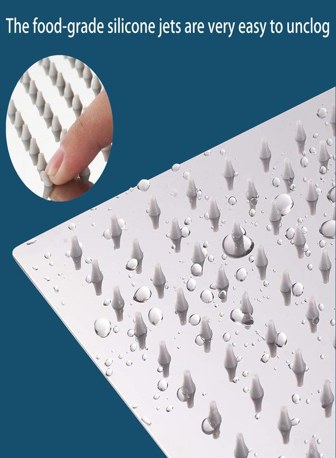 Katezon Rain Shower head, High Flow Stainless Steel Square Rainfall ShowerHead, Waterfall Bath Shower Body Covering, Ceiling or Wall Mount (10" Chrome Finish) - Image 3