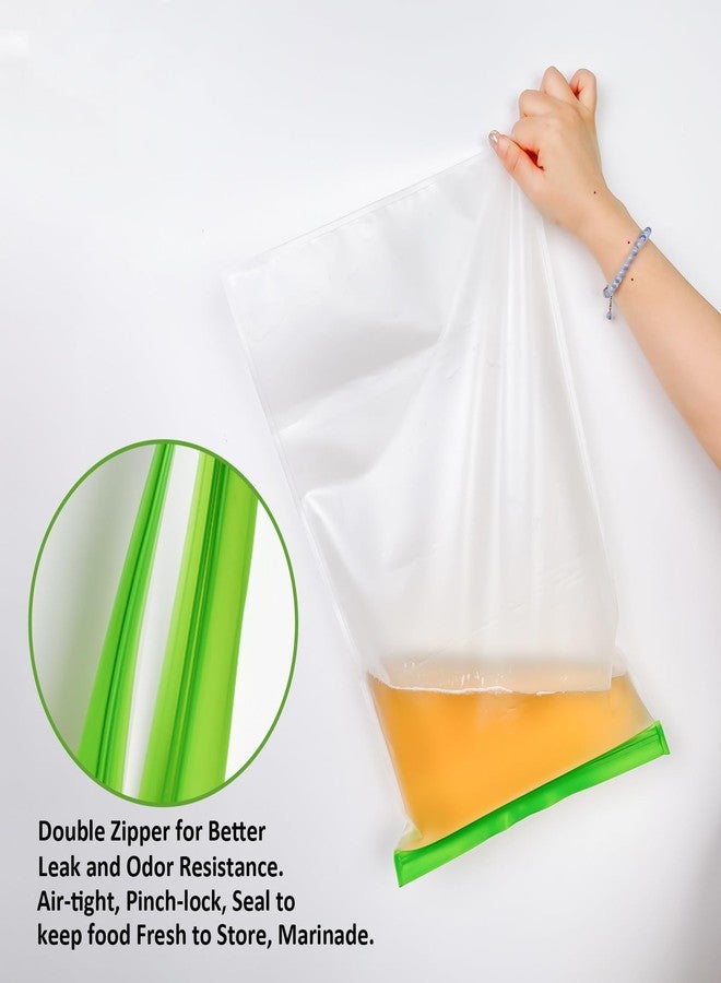 TAINESS Odor Proof Food Storage Bear Bags Reusable Zipper Barrier Bags Airtight Bags Keep Fresh and Waterproof for Backpacking, Camping, Outdoor Bear Proof Refrigerator Freezing (2 Pack) - Image 3