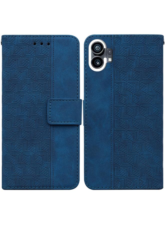 erorex Case For Nothing Phone 1 Geometric Embossed Flip Leather Phone Case - Image 1