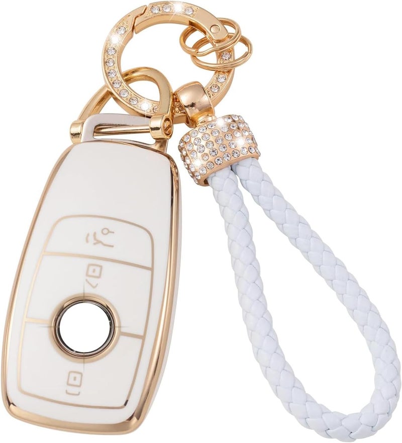 Gematay Mercedes Benz Key Fob Cover with Keychain - Image 1