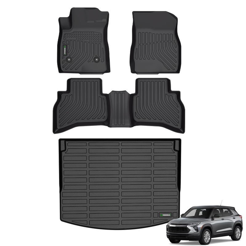 ANBINGO All Weather Floor Mats for Chevy Trailblazer AWD 2026 2025 2024 2023 2022 2021 Cargo Liner for Trailblazer AWD Cargo Tray in Upper Deck Position Set Black
