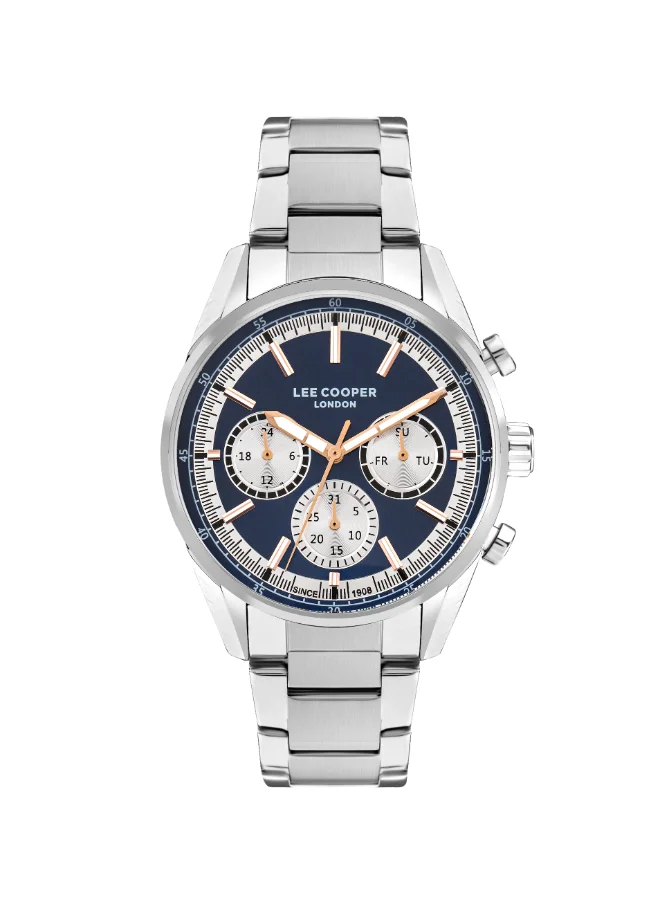 لي كوبر Lee Cooper Men 's Dark Blue Dial Multi Function watch - LC07986.390