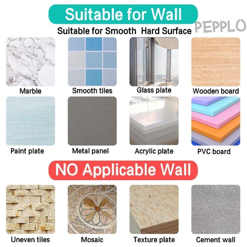 pepplo Adhesive Wall Hooks Heavy Duty Utility Towel Hanger with Stainless Steel Stick 1 Packs - Image 5