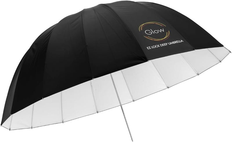 Glow Easy Lock Large Deep White Fiberglass Umbrella (51") - Image 2