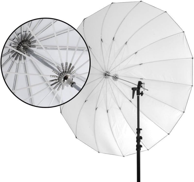 Glow Easy Lock Large Deep White Fiberglass Umbrella (51") - Image 5