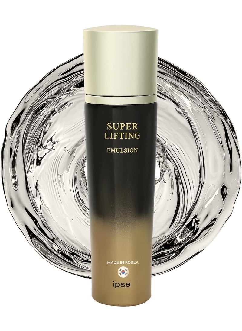 Ipse IPSE Korean Face Serum Super Lifting Moisturizing Emulsion 140ml  AntiAging Face Serum  Peptide Complex  Blue Complex  Reduces Fine Lines Wrinkles Boosts Collagen 