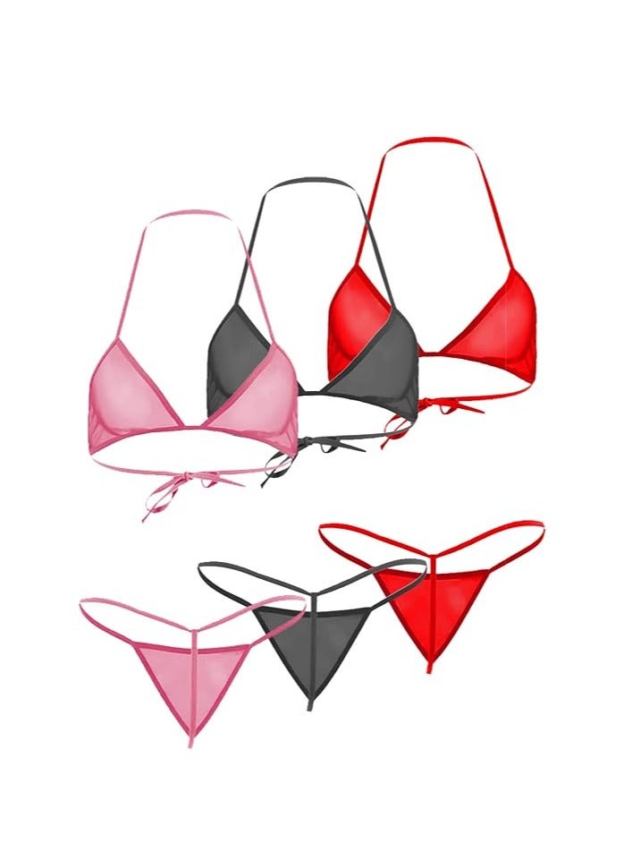Accessorize Kingdom Accessorize Kingdom Women Sheer Lingerie Set Combo  - Image 2