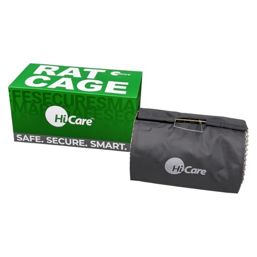 Hi Care قفص الفئران HiCare مع الأكمام | قفص فخ الفئران الإنساني - آمن للحيوانات الأليفة، غير سام | مصنوع من الفولاذ المجلفن المقاوم للصدأ | فخ للفئران قابل لإعادة الاستخدام والغسل للمنزل والحديقة والفناء - Image 1