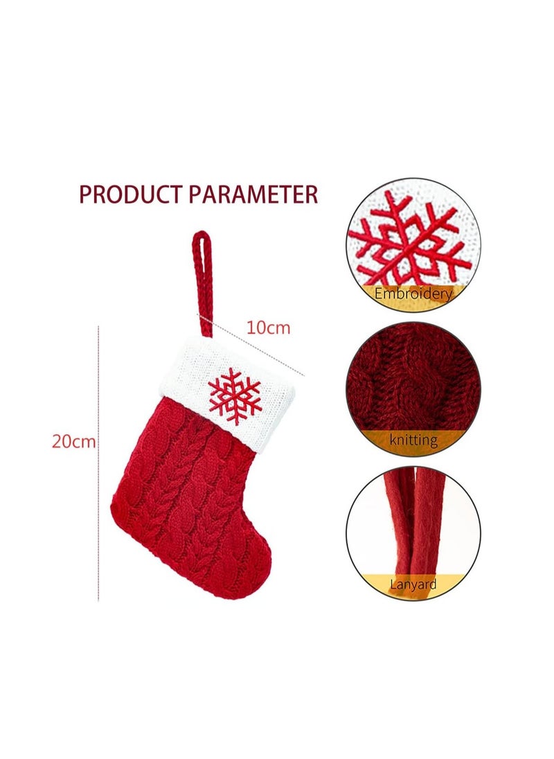 Generic Christmas Stockings Christmas Sock Ornaments Mini Cute Kids Gift Candy Stocking Bags Christmas Decoration Hanging Socks for Xmas Tree Decor (3PCS-Paw)  - Image 2