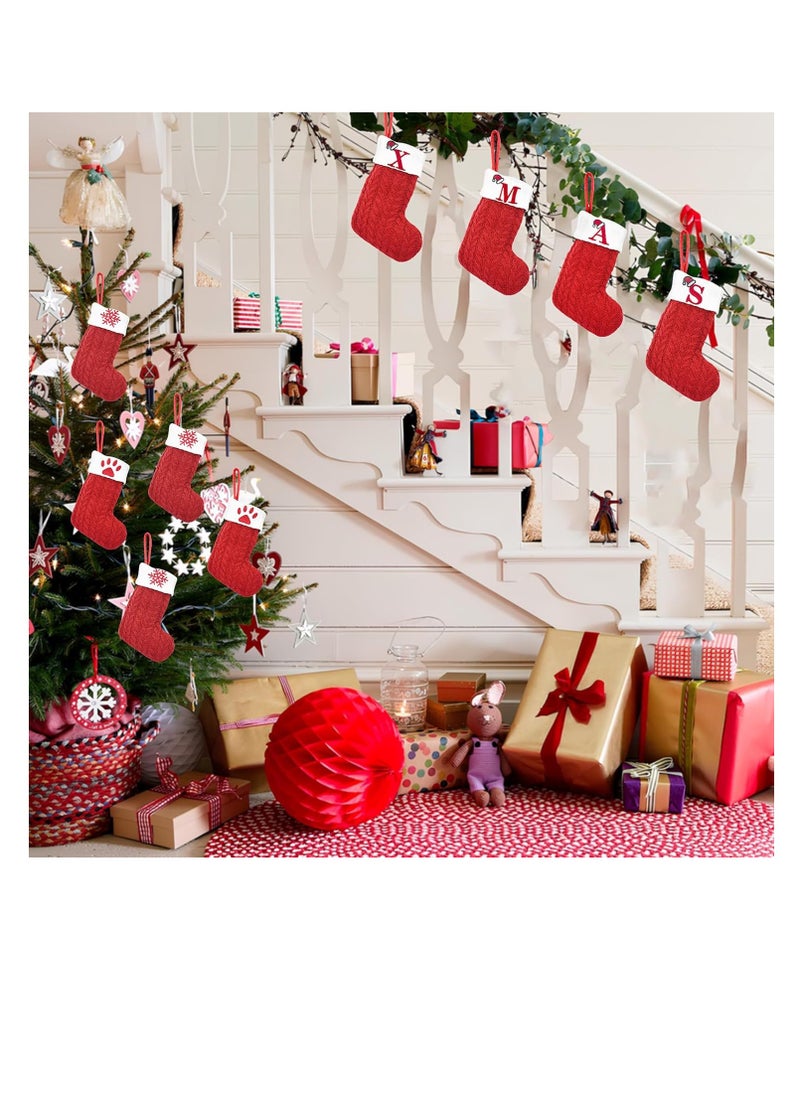Generic Christmas Stockings Christmas Sock Ornaments Mini Cute Kids Gift Candy Stocking Bags Christmas Decoration Hanging Socks for Xmas Tree Decor (3PCS-Paw)  - Image 3